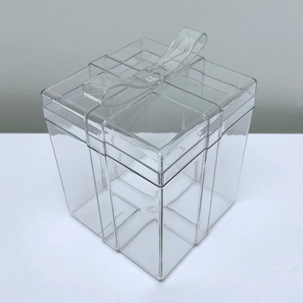 NWT Acrylic Clear Square Gift Box, Target Bullseye Playground 2025 Collection